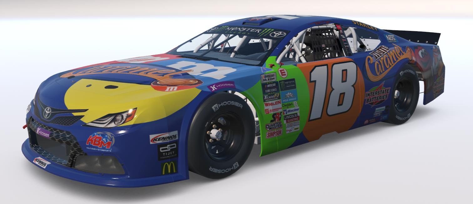 Preview of Kyle Busch Caramel M&Ms Euro NASCAR (Custom Number 18) by Logan Martini