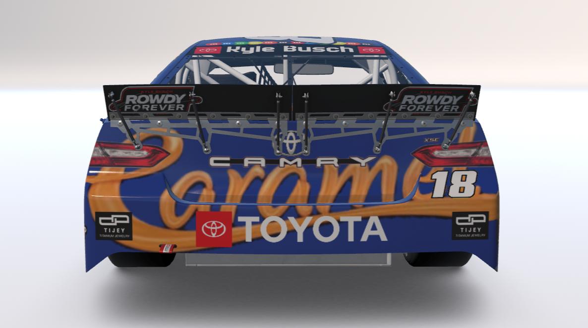 Preview of Kyle Busch Caramel M&Ms Euro NASCAR (Custom Number 18) by Logan Martini