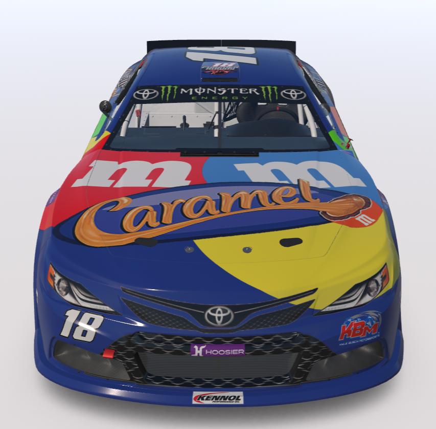 Preview of Kyle Busch Caramel M&Ms Euro NASCAR (Custom Number 18) by Logan Martini