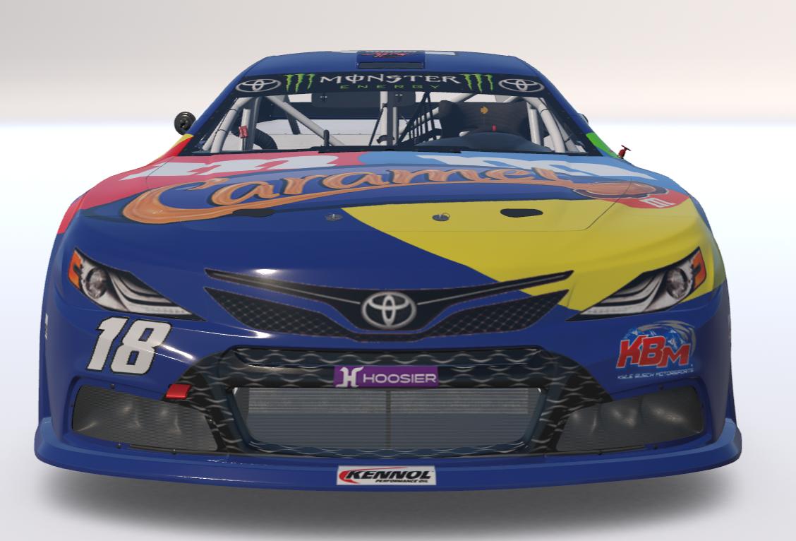 Preview of Kyle Busch Caramel M&Ms Euro NASCAR (Custom Number 18) by Logan Martini