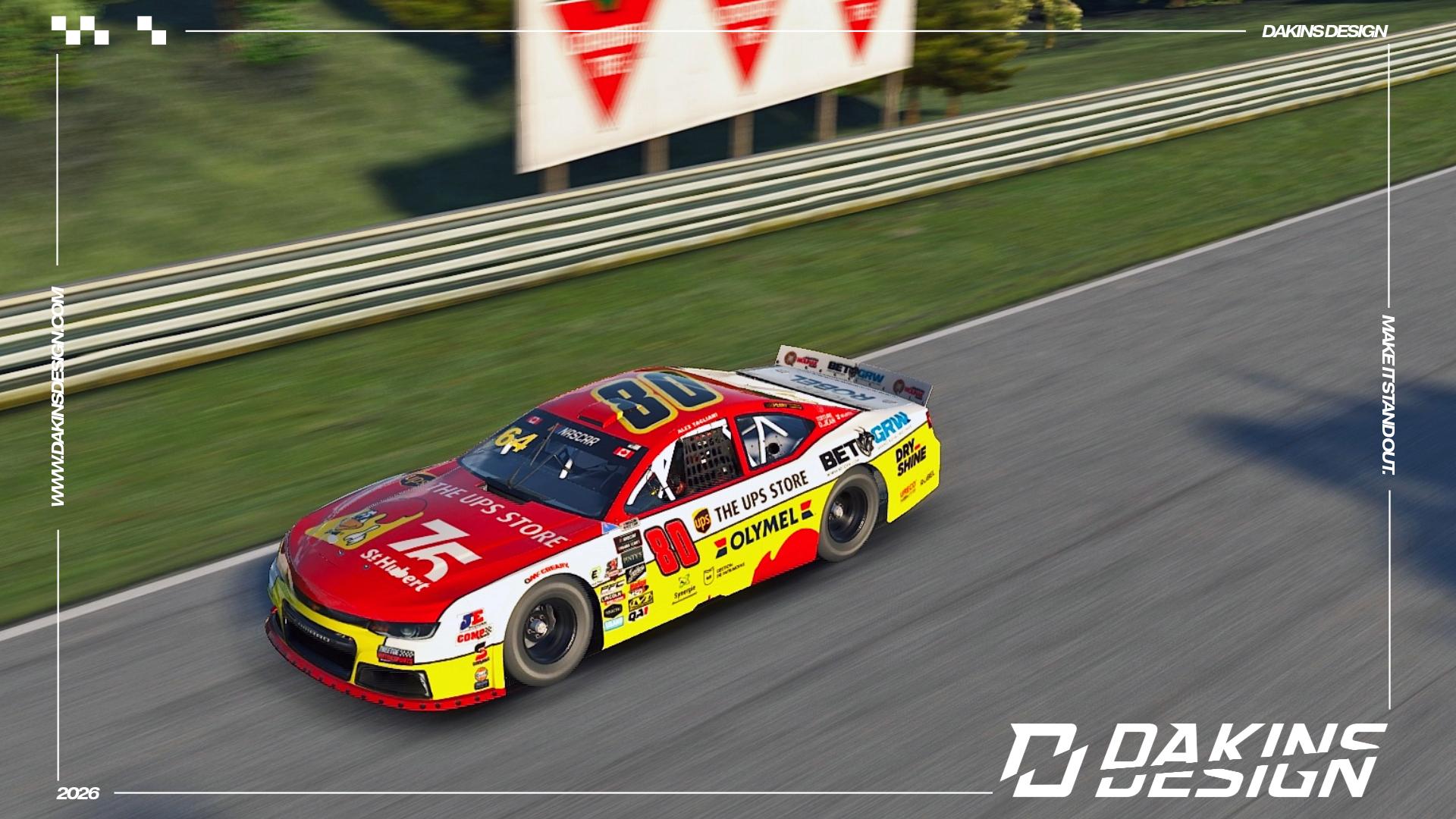 Preview of OFFICIAL 2026 #80 Alex Tagliani x Theetge Motorsports X St. Hubert NASCAR Canada Series Chevrolet Camaro ZL1 by Jason Dakins
