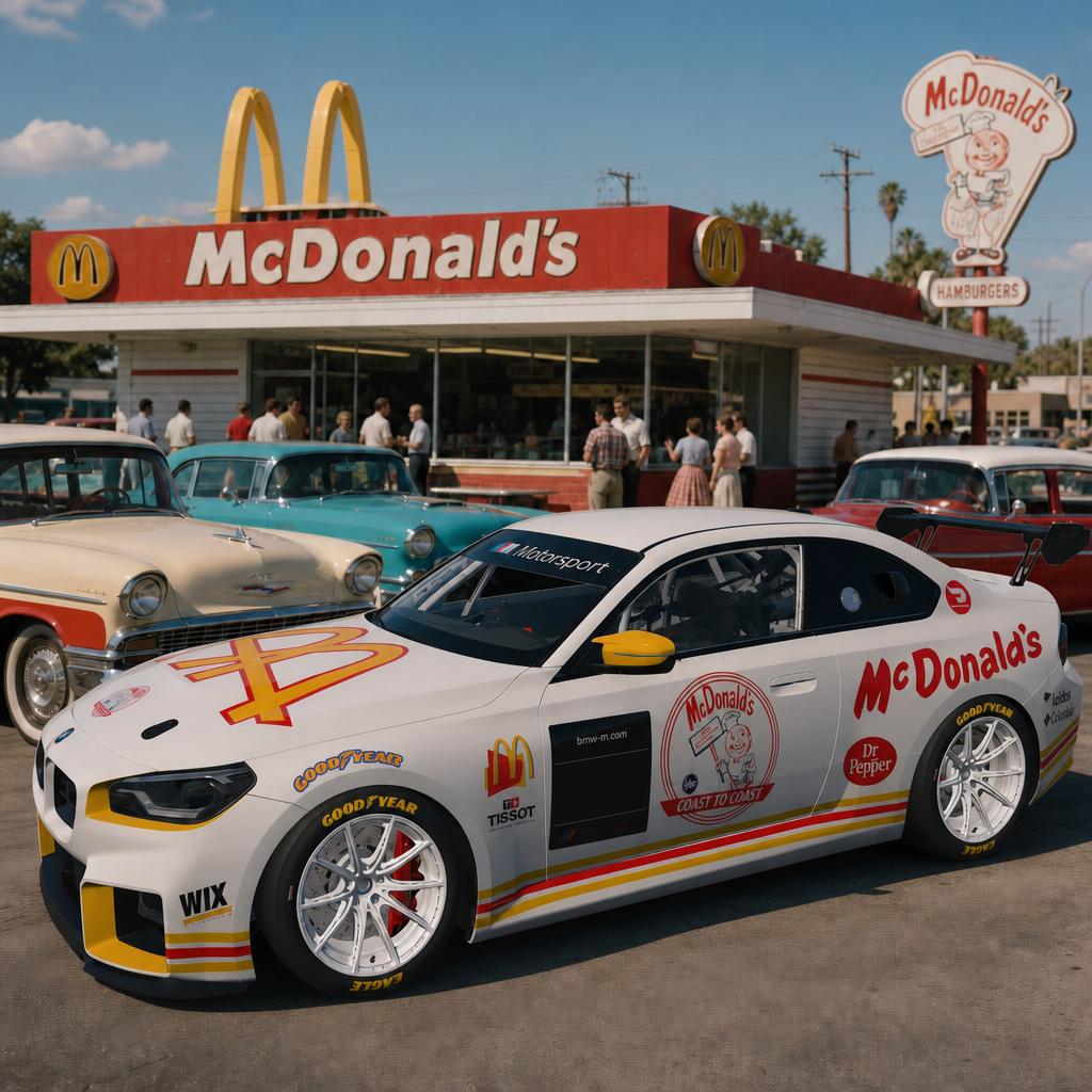 Preview of car 244031 BMW M2 Racing G87 McDonalds Classic by Brian Bussard