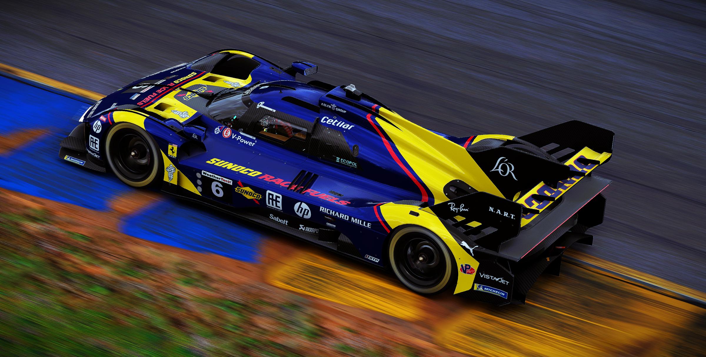 Preview of Sean Bull Design - 2026 Sunoco Ferrari 499P IMSA Concept Livery by Samuel J Ball