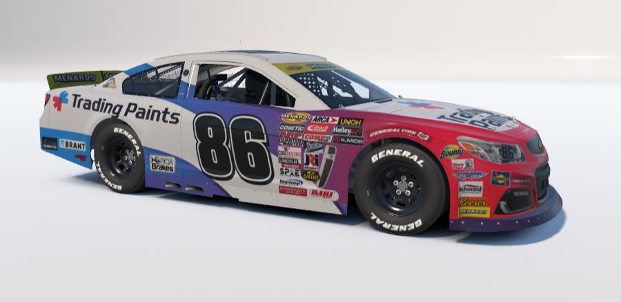 Preview of Trading Paints ARCA Chevrolet (light) by Steve Luvender