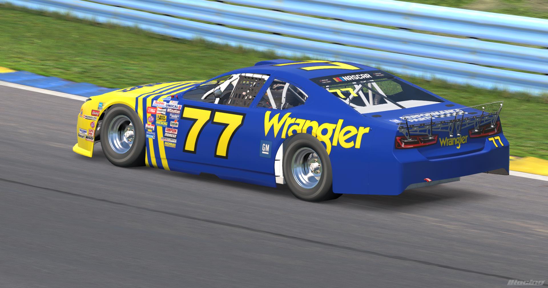 Preview of Dale Earnhardt 1981 Wrangler Stripes Sim Stamp by Kyle Carpenter