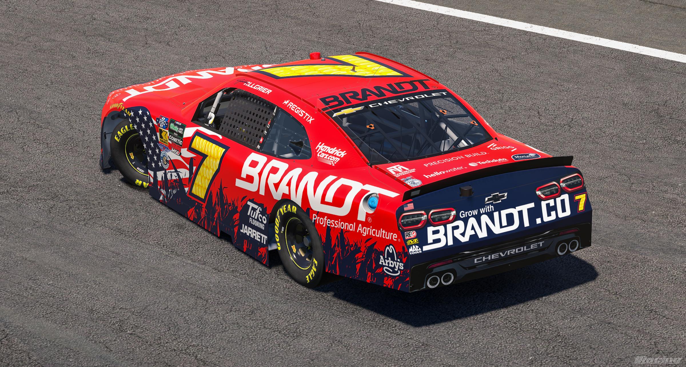 Preview of 2026 Justin Allgaier BRANDT Professional Agriculture Patriotic Chevrolet by Ryan A Williams