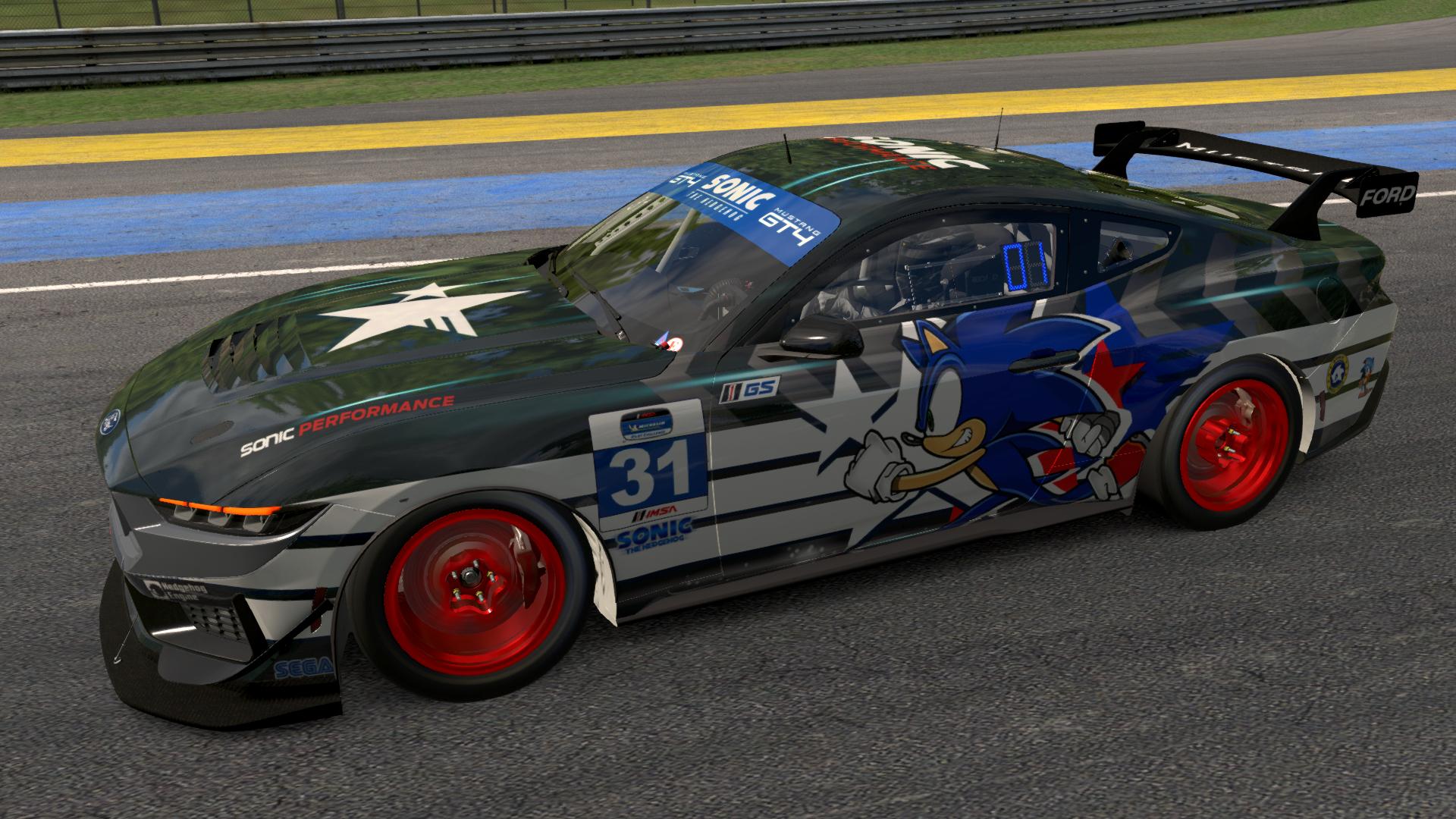 Preview of Sonic The Hedgehog - Ford Mustang GT4 by &Oacute;scar D.