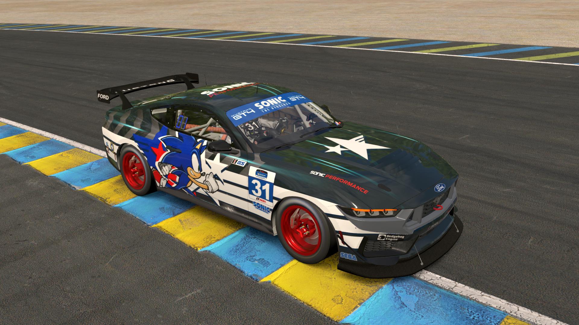 Preview of Sonic The Hedgehog - Ford Mustang GT4 by &Oacute;scar D.
