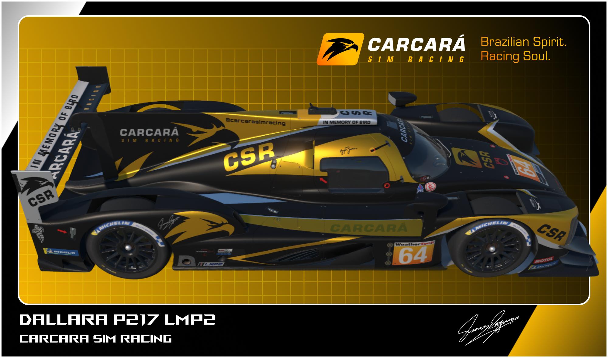 Cactara Racing Official Carcará Sim Racing - Dallara P217 by Dans R. - Trading Paints