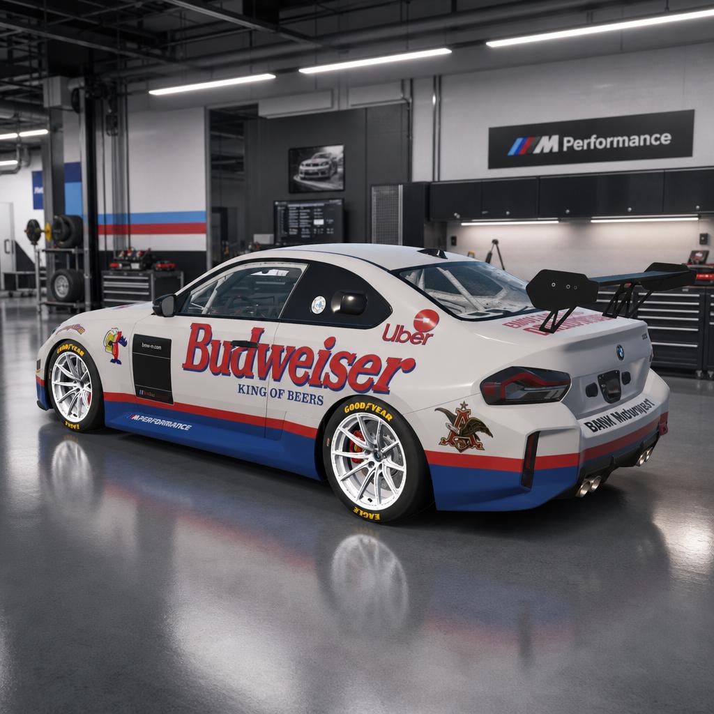 Preview of BMW M2 Racing G87 Budweiser Classic by Brian Bussard