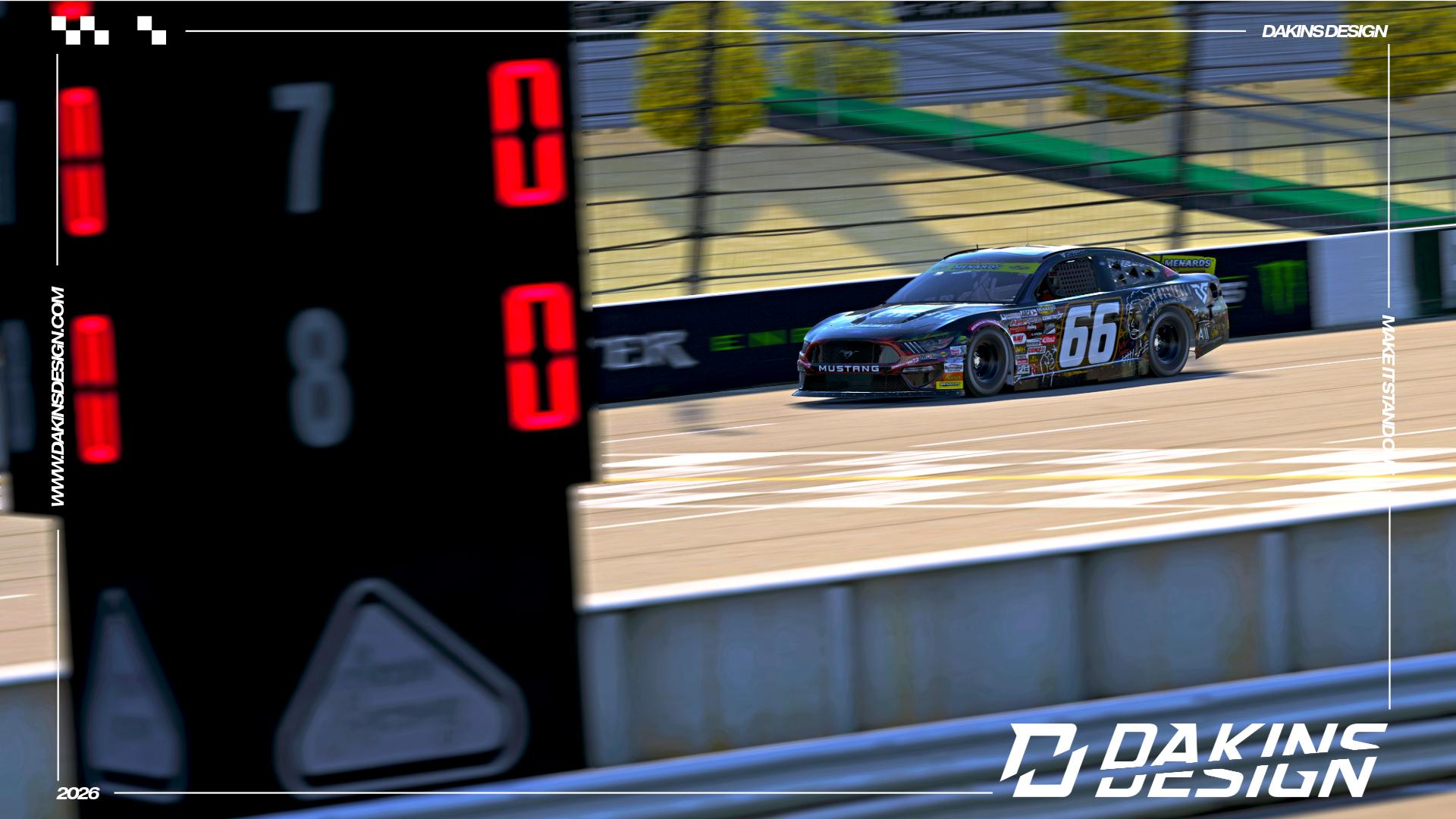 Preview of OFFICIAL #66 Foxxtecca Juneteenth x MBM Motorsports Dystany Spurlock ARCA Menards Ford Mustang by Jason Dakins