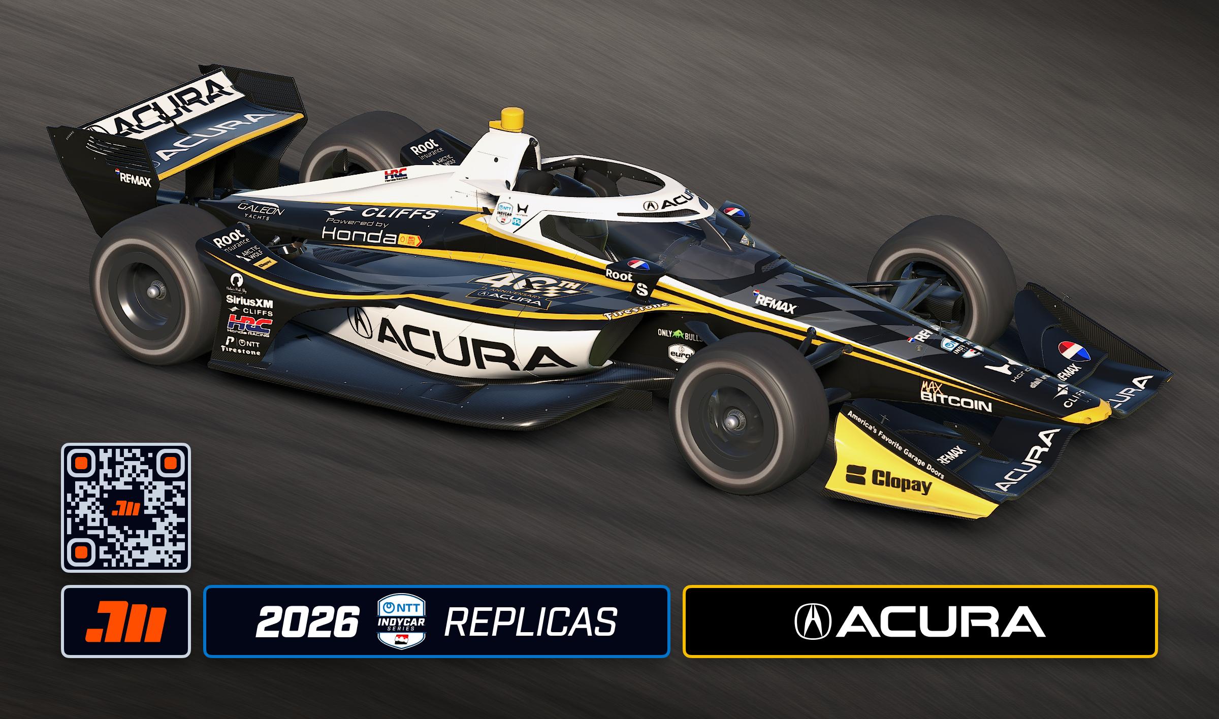 Preview of 2026 Marcus Armstrong Acura IndyCar by Jeff McKeand