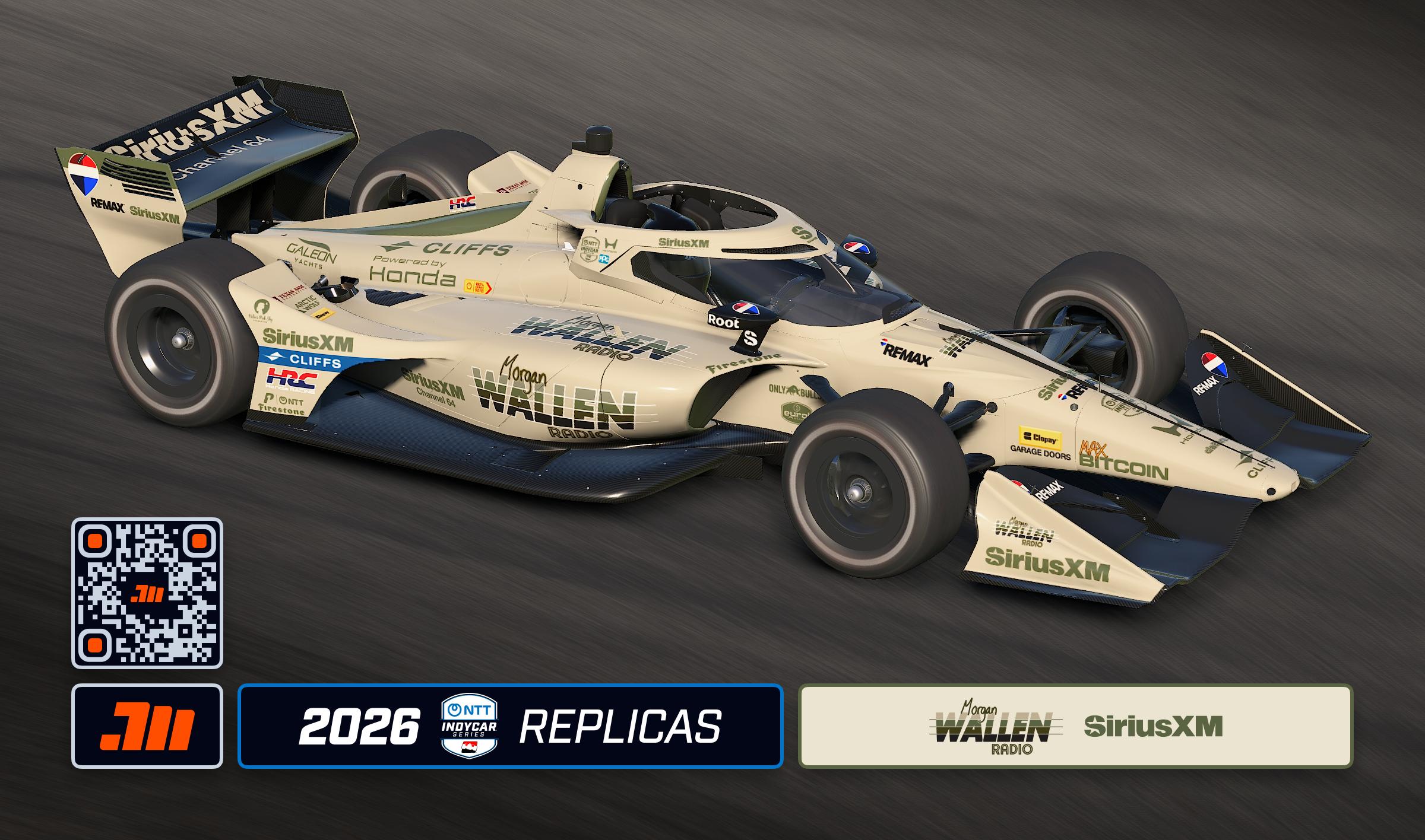 Preview of 2026 Felix Rosenqvist SiriusXM Morgan Wallen Radio IndyCar by Jeff McKeand