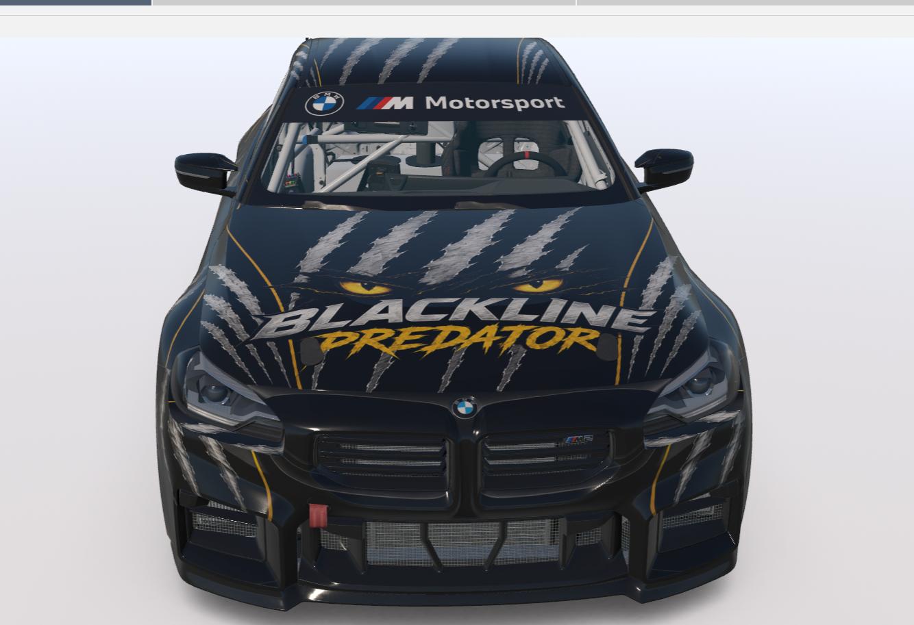 Preview of BMW M2 Racing G87 Blackline Predator Livery by Guy Robertson