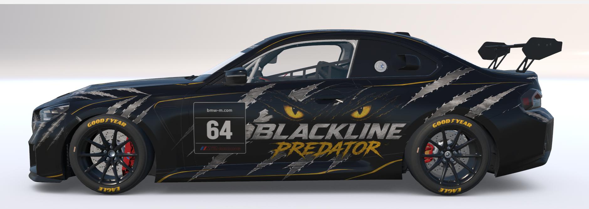 Preview of BMW M2 Racing G87 Blackline Predator Livery by Guy Robertson