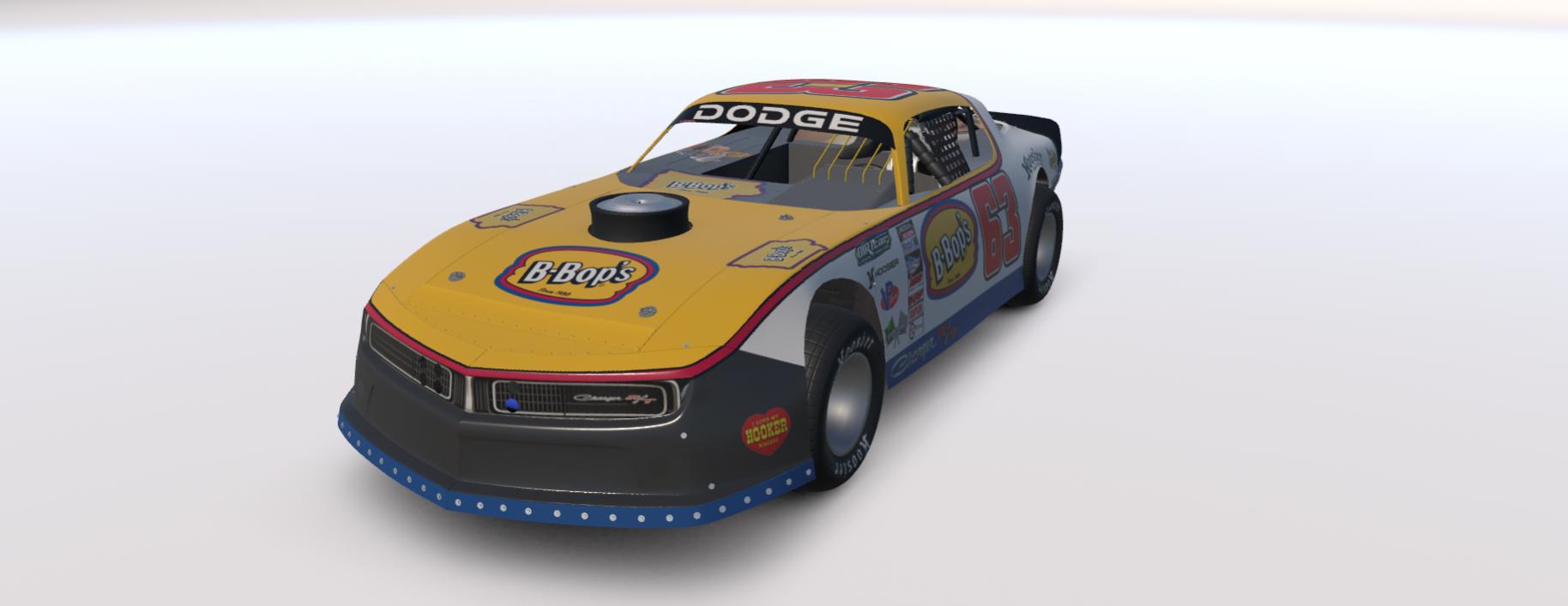 Preview of Fictional 1969 Dodge Charger B-Bops Burger Drive-Thru (Iowa) Dirt Street Stock by Dave Whitney