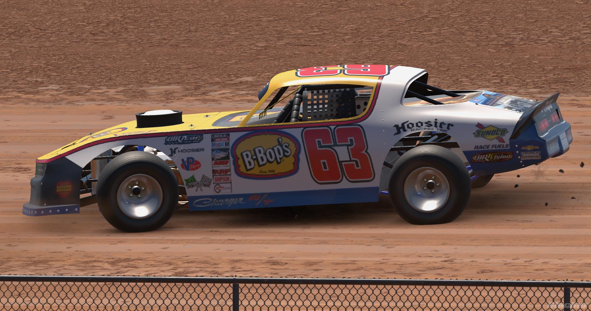 Preview of Fictional 1969 Dodge Charger B-Bops Burger Drive-Thru (Iowa) Dirt Street Stock by Dave Whitney