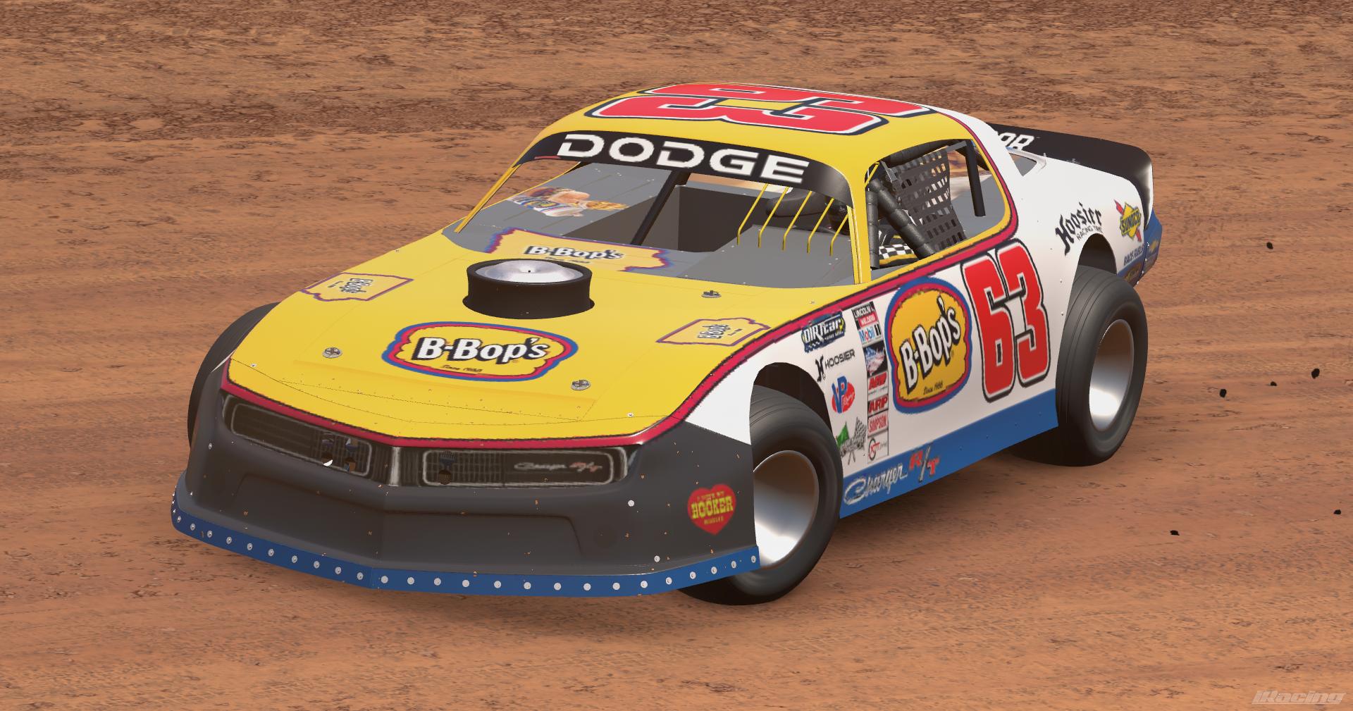 Preview of Fictional 1969 Dodge Charger B-Bops Burger Drive-Thru (Iowa) Dirt Street Stock by Dave Whitney