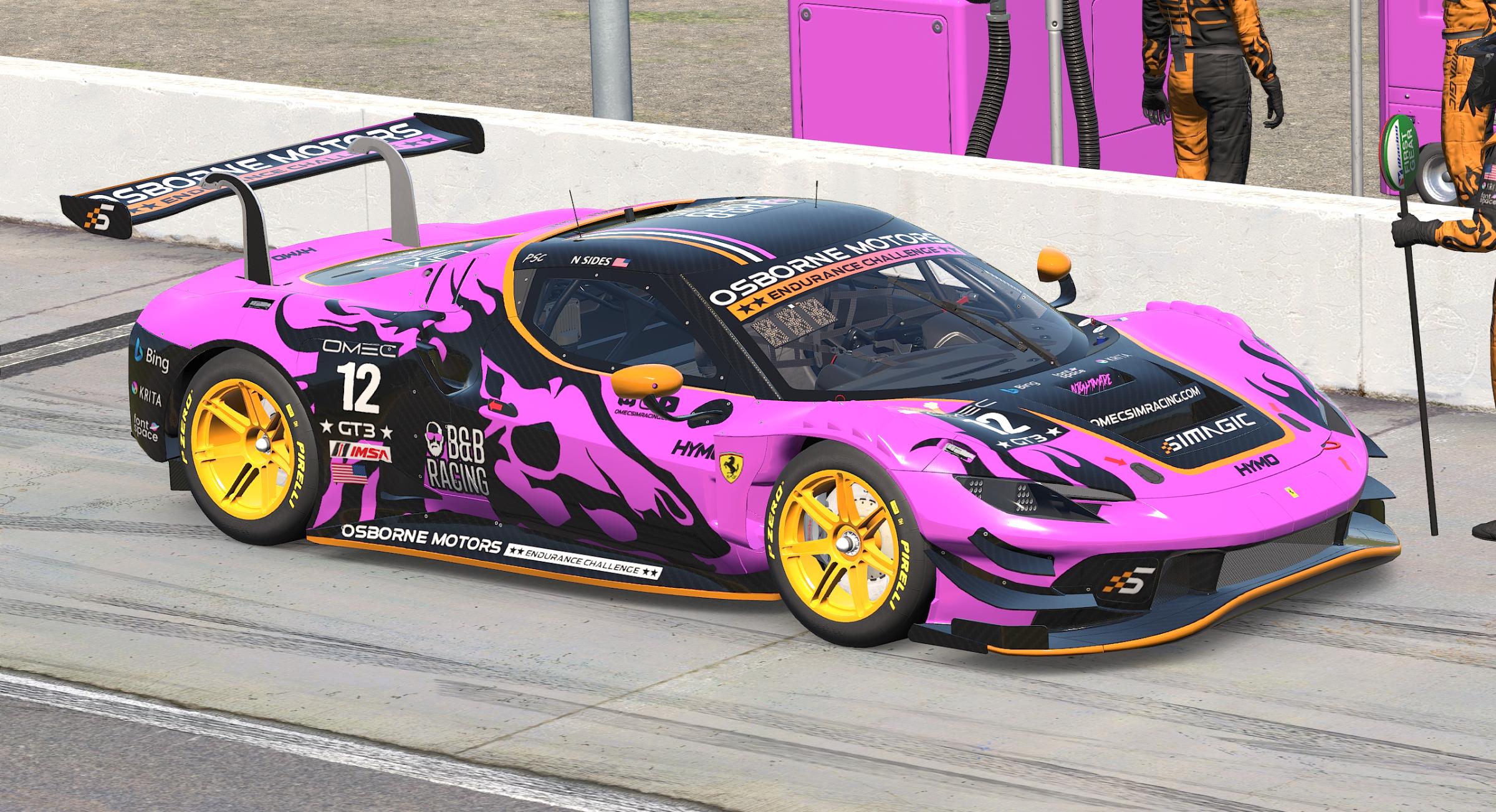 Preview of B&B Racing Ferrari 296 GT3 "Nightmare" S15 by Patrick Cantrell
