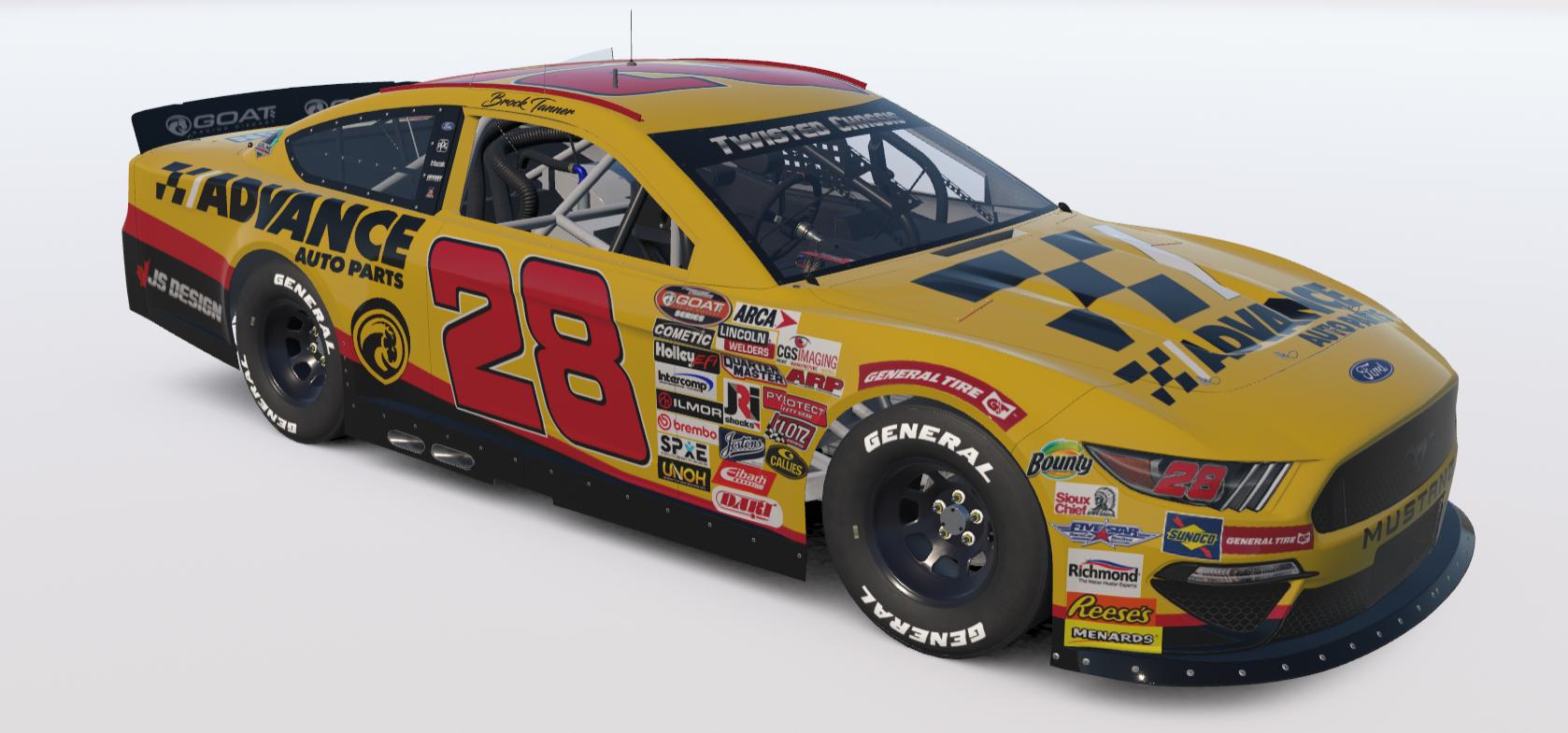 Preview of #28 Advance Auto Parts Ford Mustang by Jordan S.