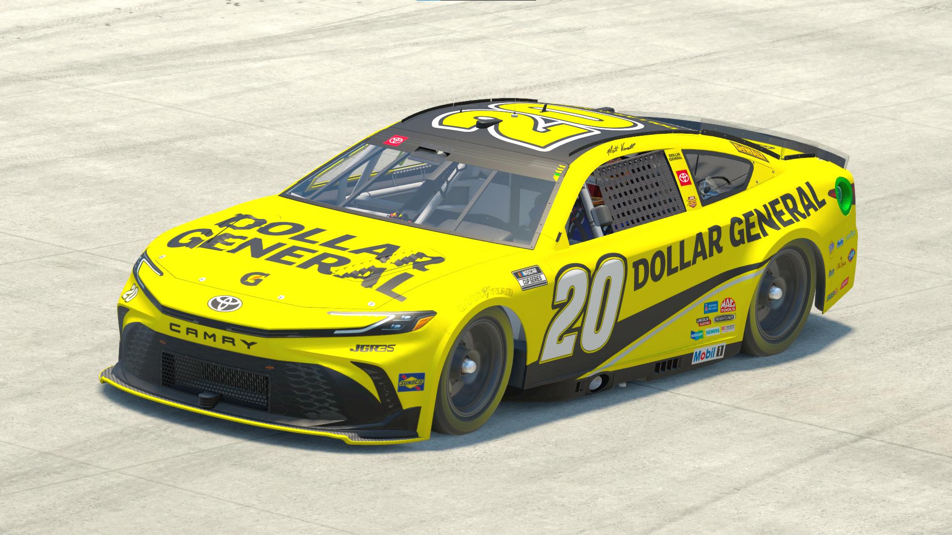 Preview of Matt Kenseth 2026 Dollar General Cup Camry by Justin Vandermaarel
