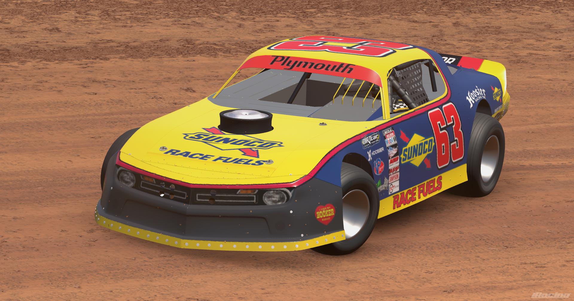 Preview of 1970 Plymouth Cuda Sunoco Dirt Street Stock by Dave Whitney