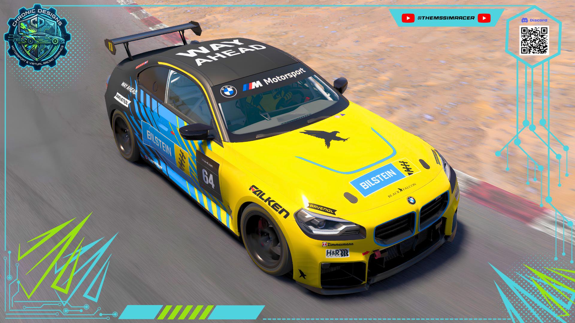 Preview of BMW M2 Racing (G87) Bilstein Black Falcon themed livery by Shane Stanley