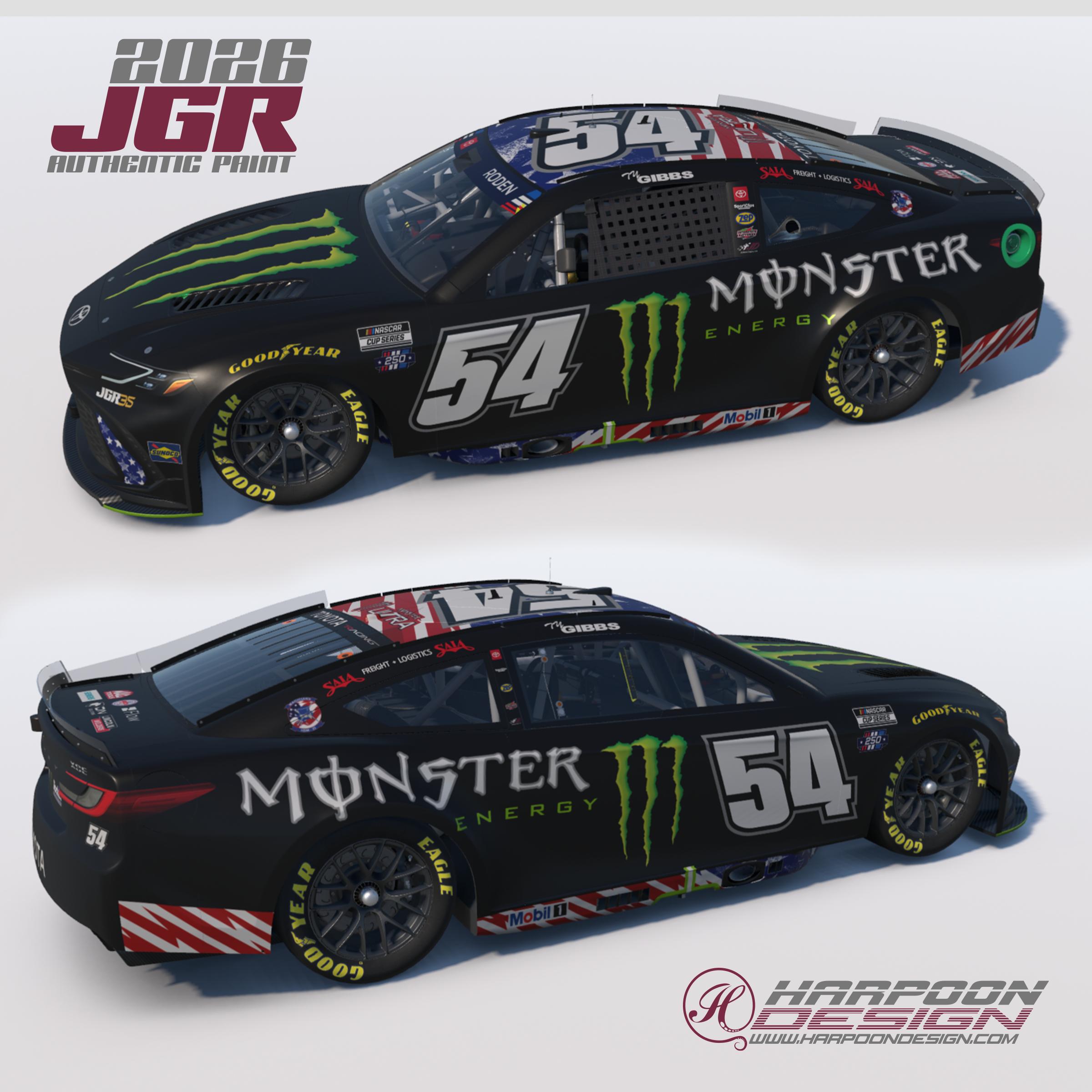 Preview of 2026 Ty Gibbs Monster Energy RWB Toyota Camry by Brantley Roden