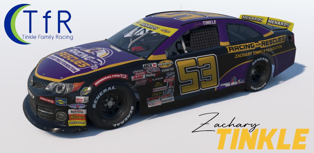 Preview of 2026 Zachary Tinkle #53 Racing For Rescues / Zachary Tinkle Foundation by Zachary Tinkle