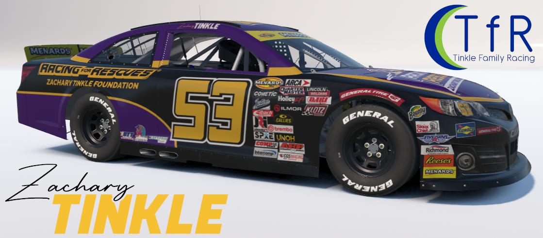 Preview of 2026 Zachary Tinkle #53 Racing For Rescues / Zachary Tinkle Foundation by Zachary Tinkle