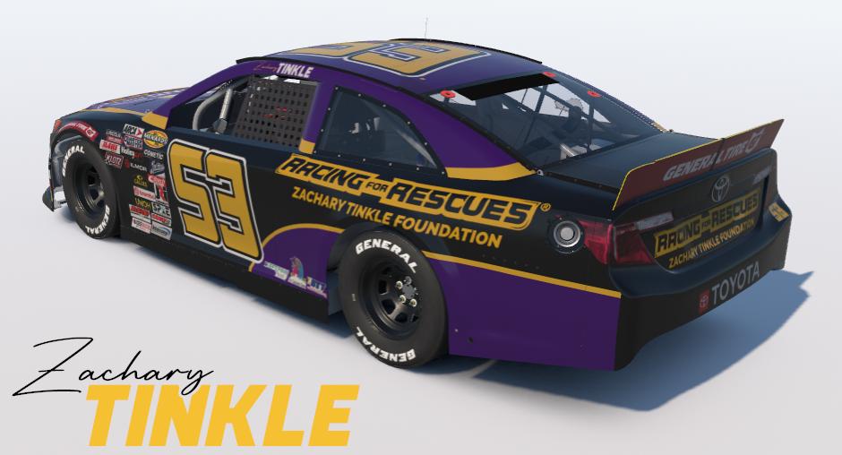 Preview of 2026 Zachary Tinkle #53 Racing For Rescues / Zachary Tinkle Foundation by Zachary Tinkle