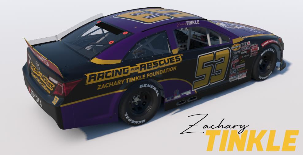 Preview of 2026 Zachary Tinkle #53 Racing For Rescues / Zachary Tinkle Foundation by Zachary Tinkle