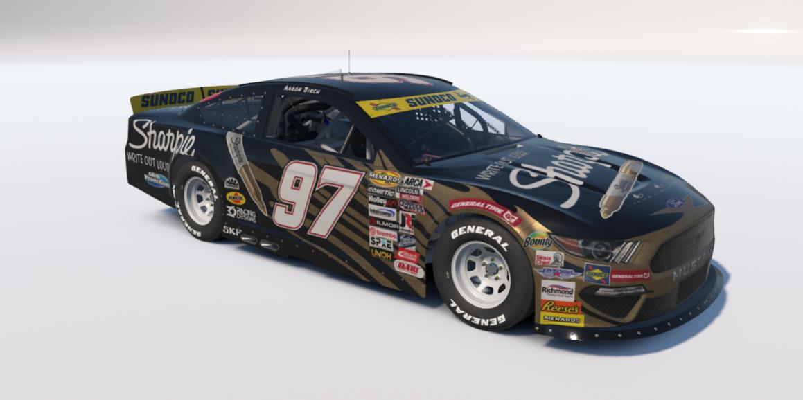 Preview of Aaron Birch #97 Sharpie ARCA Ford Mustang by Johnathan Smith3