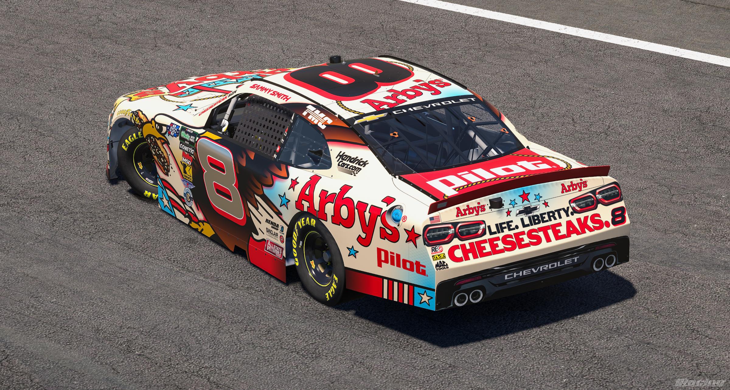 Preview of 2026 Sammy Smith Arbys Cheesesteak Tattoo Chevrolet by Ryan A Williams