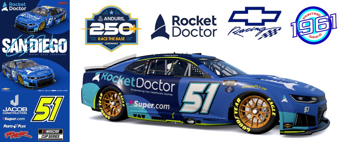 Preview of 2026 RWR # 51 Cody Ware / Rocket Doctor Chevrolet Camaro ZL1 at Naval Base Coronado. by Micael Hagstrom