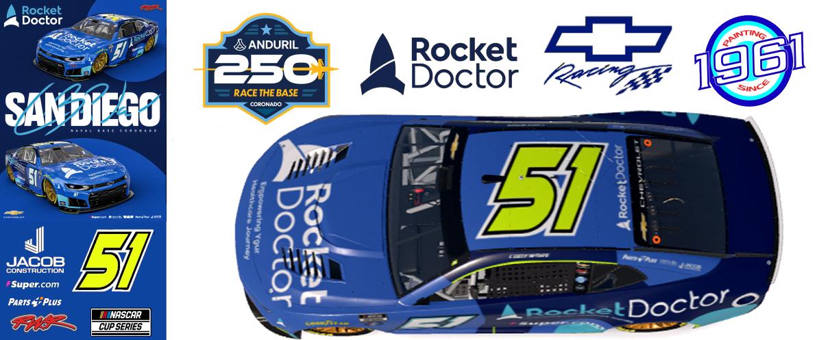 Preview of 2026 RWR # 51 Cody Ware / Rocket Doctor Chevrolet Camaro ZL1 at Naval Base Coronado. by Micael Hagstrom