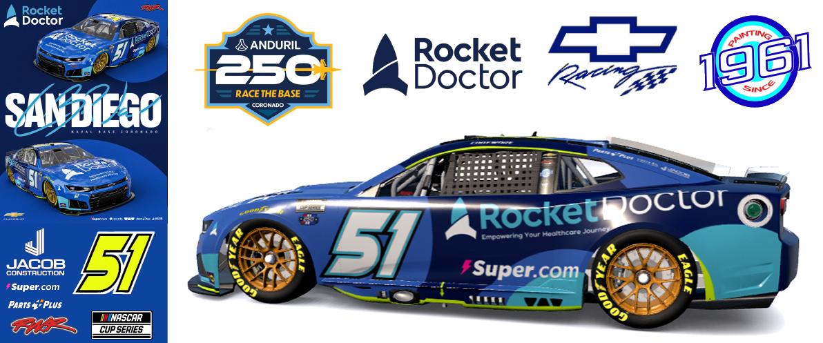 Preview of 2026 RWR # 51 Cody Ware / Rocket Doctor Chevrolet Camaro ZL1 at Naval Base Coronado. by Micael Hagstrom