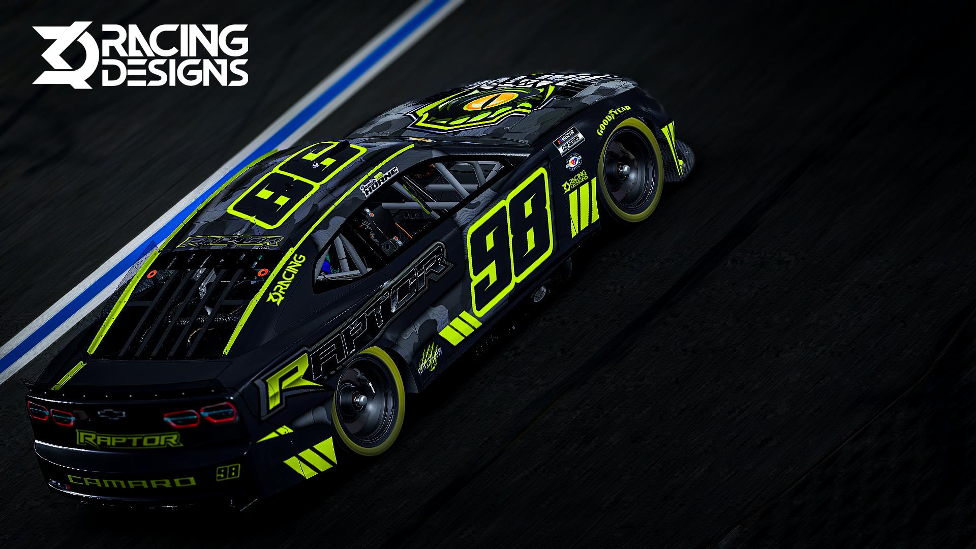 Preview of Jamie Horne #98 Raptor NextGen Camaro Chevrolet Camaro - Blackout Edition - UPDATED by Johnathan Smith3