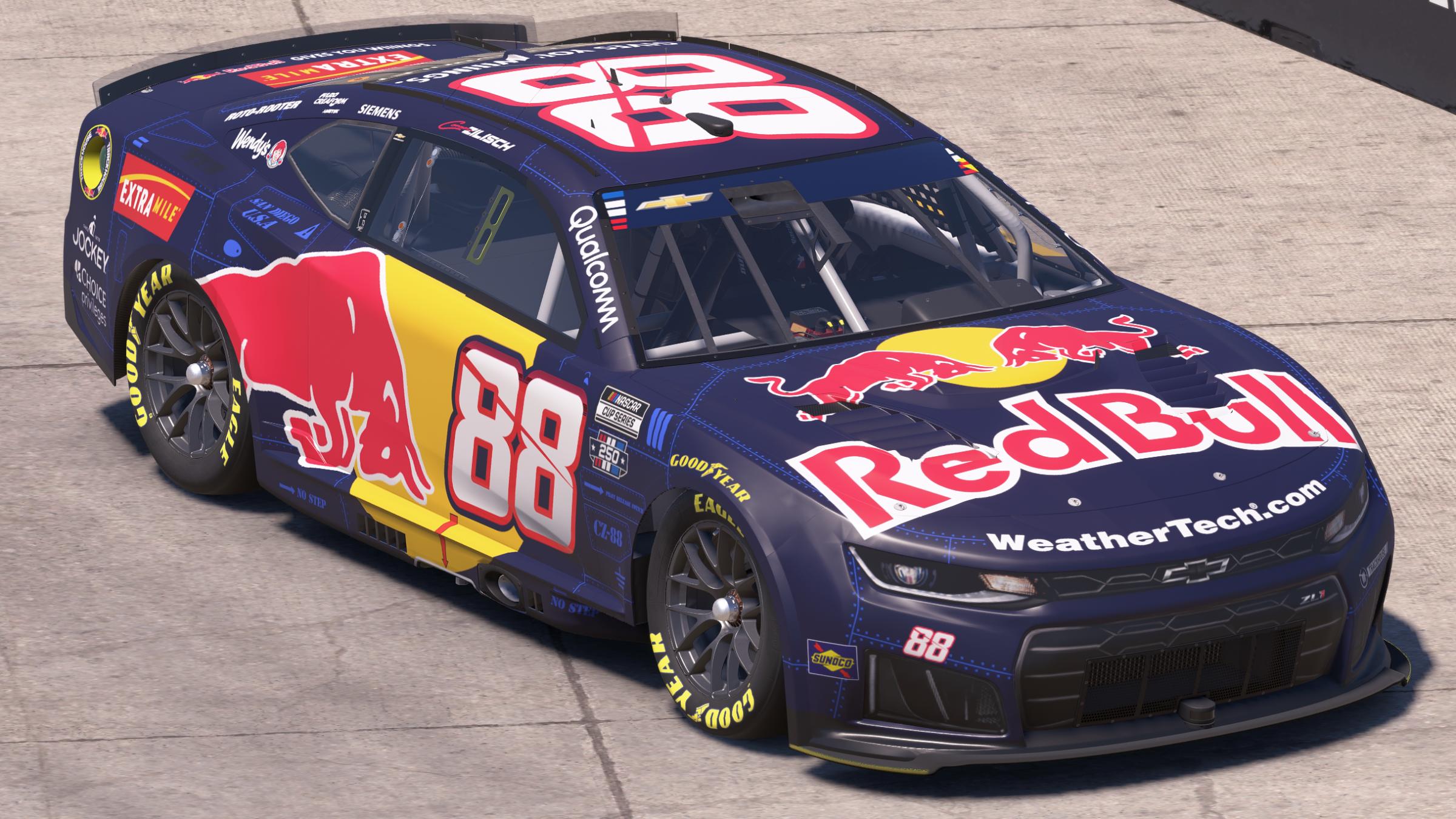 Preview of Connor Zilisch Trackhouse Racing Red Bull San Diego by Mick J.