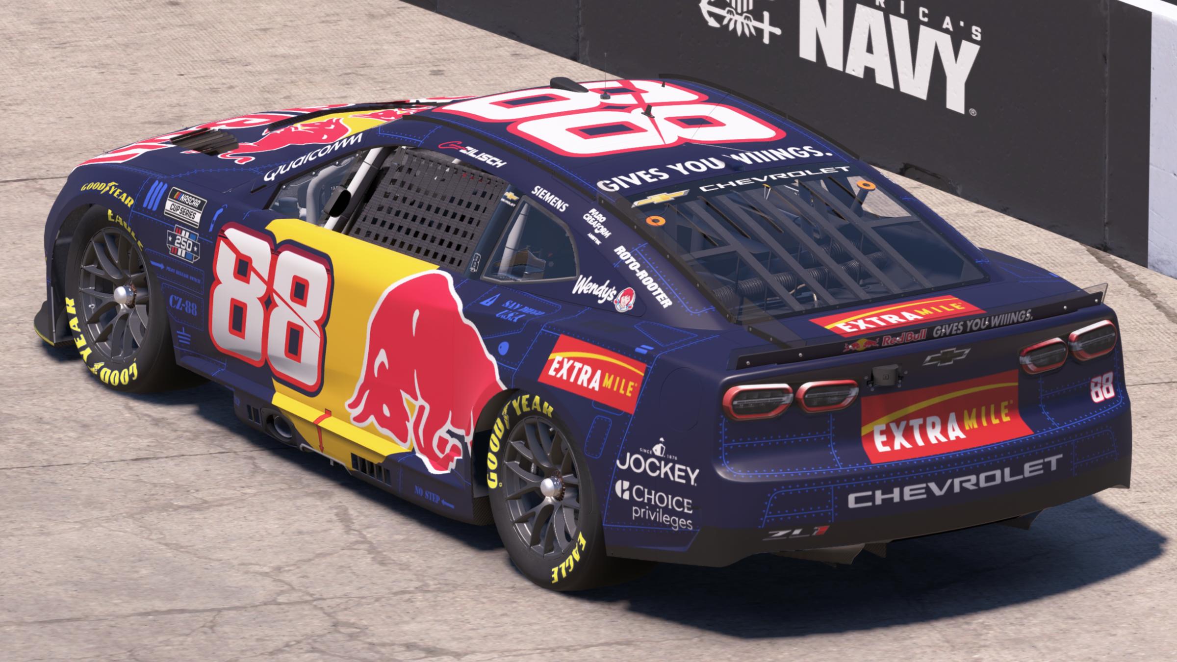 Preview of Connor Zilisch Trackhouse Racing Red Bull San Diego by Mick J.