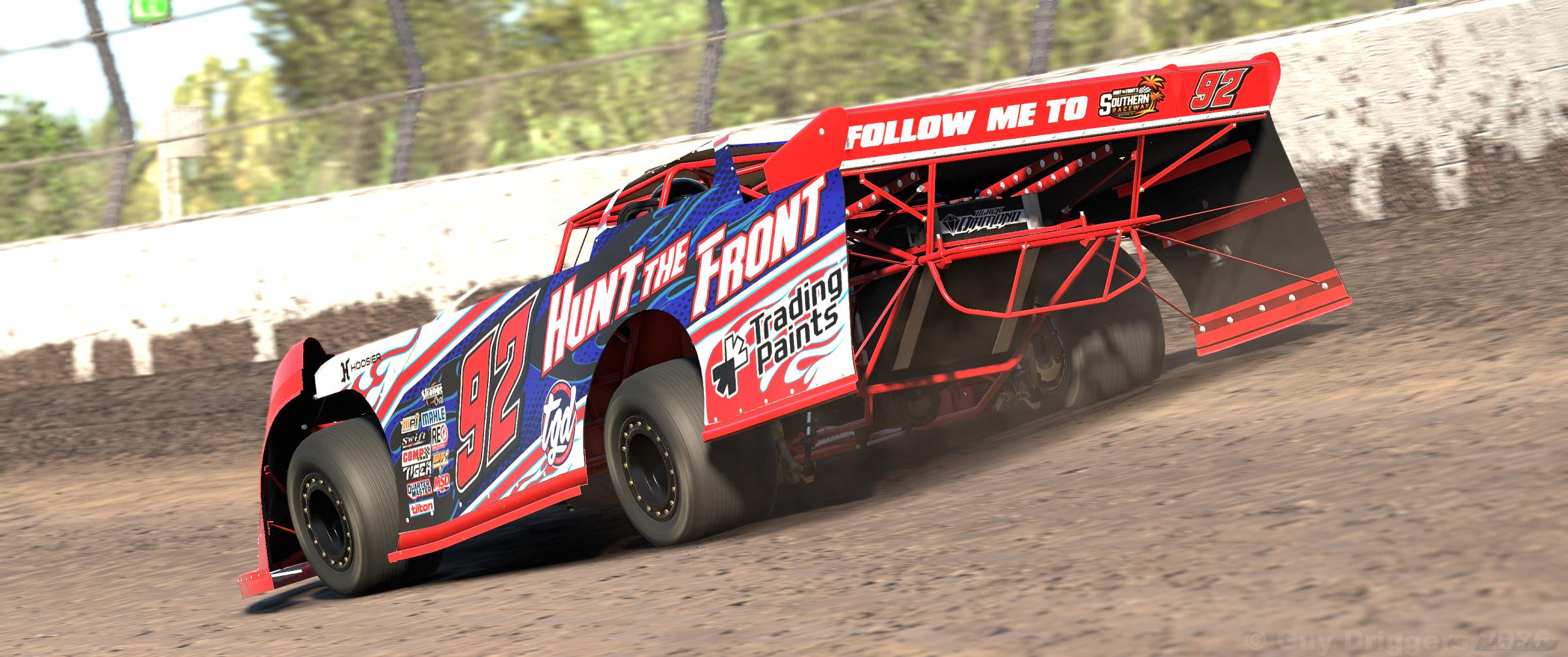 Preview of #92 Hunt The Front / Trading Paints Dirt Late Model by Guy Driggers