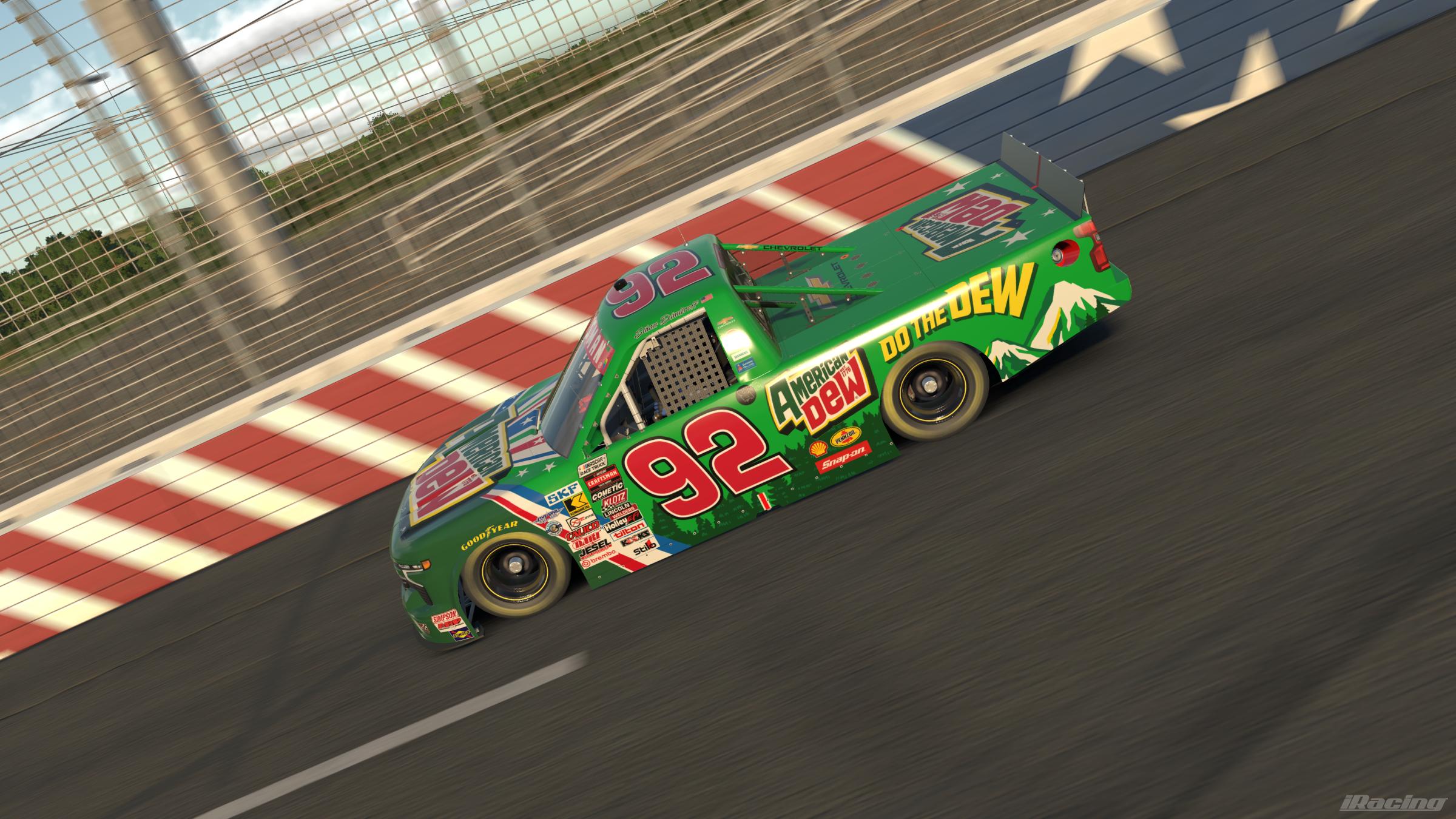 Preview of American Dew Chevrolet Silverado Truck SIM NUMBER by Ethan Dimitroff