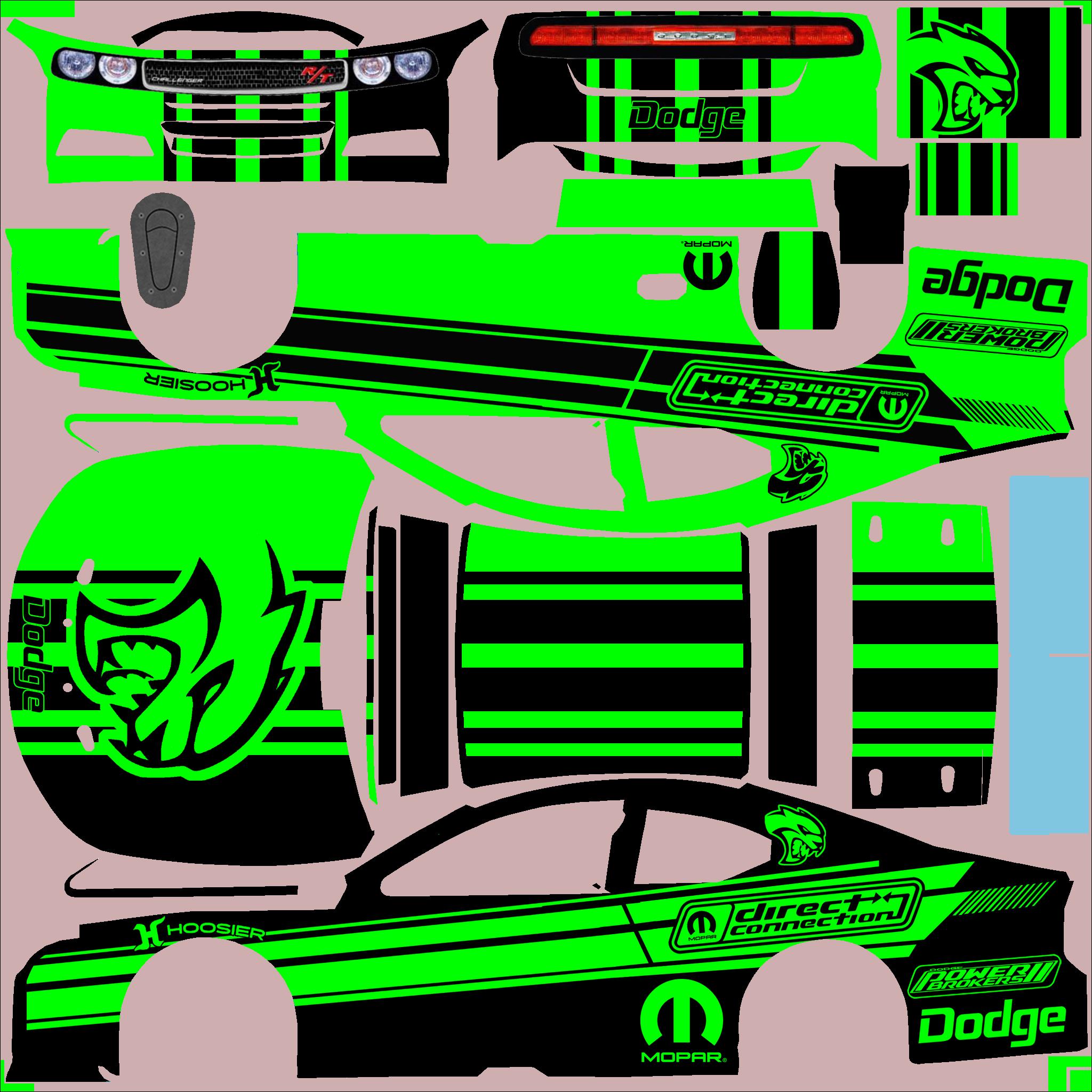 Preview of Funny car Dodge scheme on the Euro Nascar by Clyde Coman