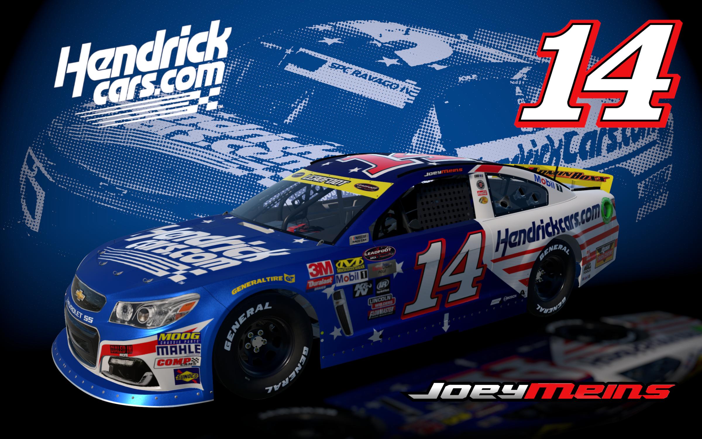 Preview of Joey Meins 2026 Hendrick Cars Patriotic ARCA Chevrolet SS (Fictional) by Nathaniel O.