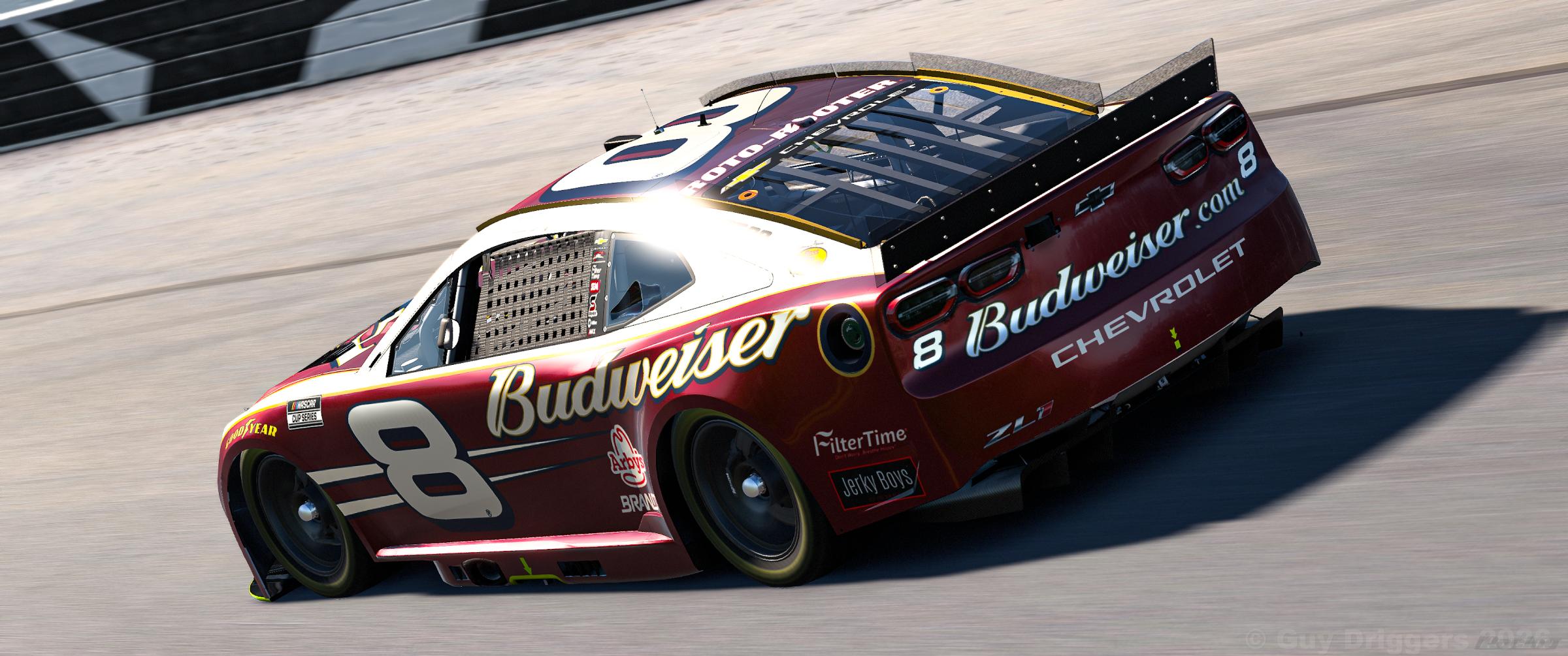 Preview of Fictional Dale Jr. #8 Budweiser Born On Date Camaro (2005 Version) by Guy Driggers