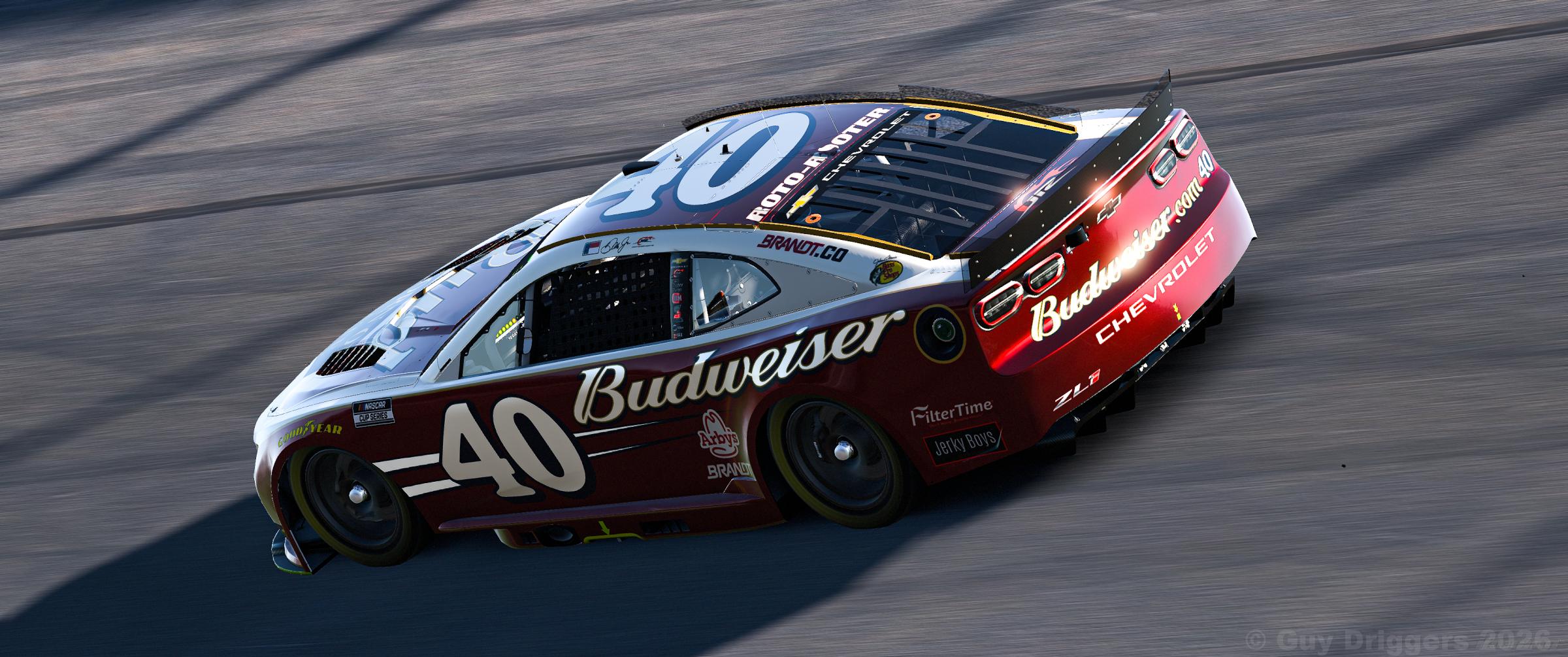 Preview of Fictional Dale Jr. #40 Budweiser Born On Date Camaro (2005 Version) by Guy Driggers