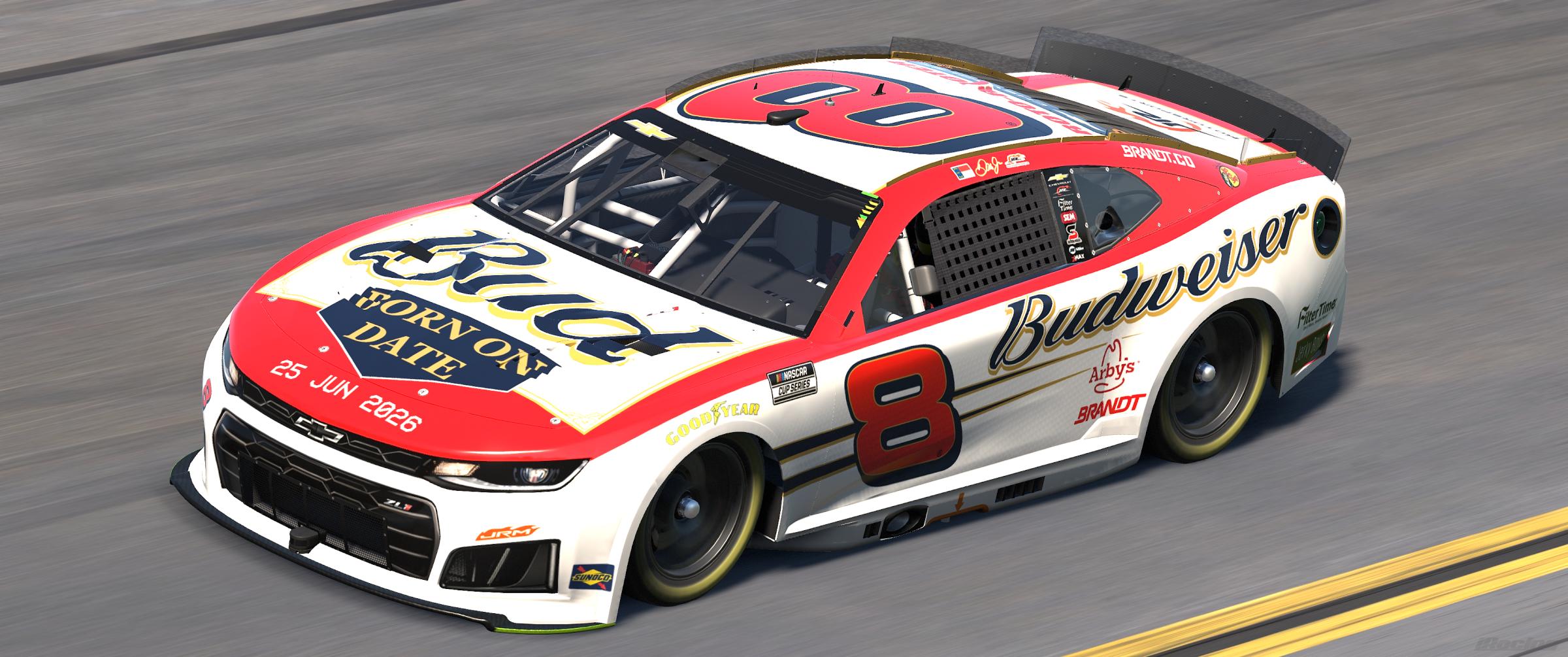 Preview of Fictional Dale Jr. #8 Budweiser Born On Date Camaro (2004 Version) by Guy Driggers