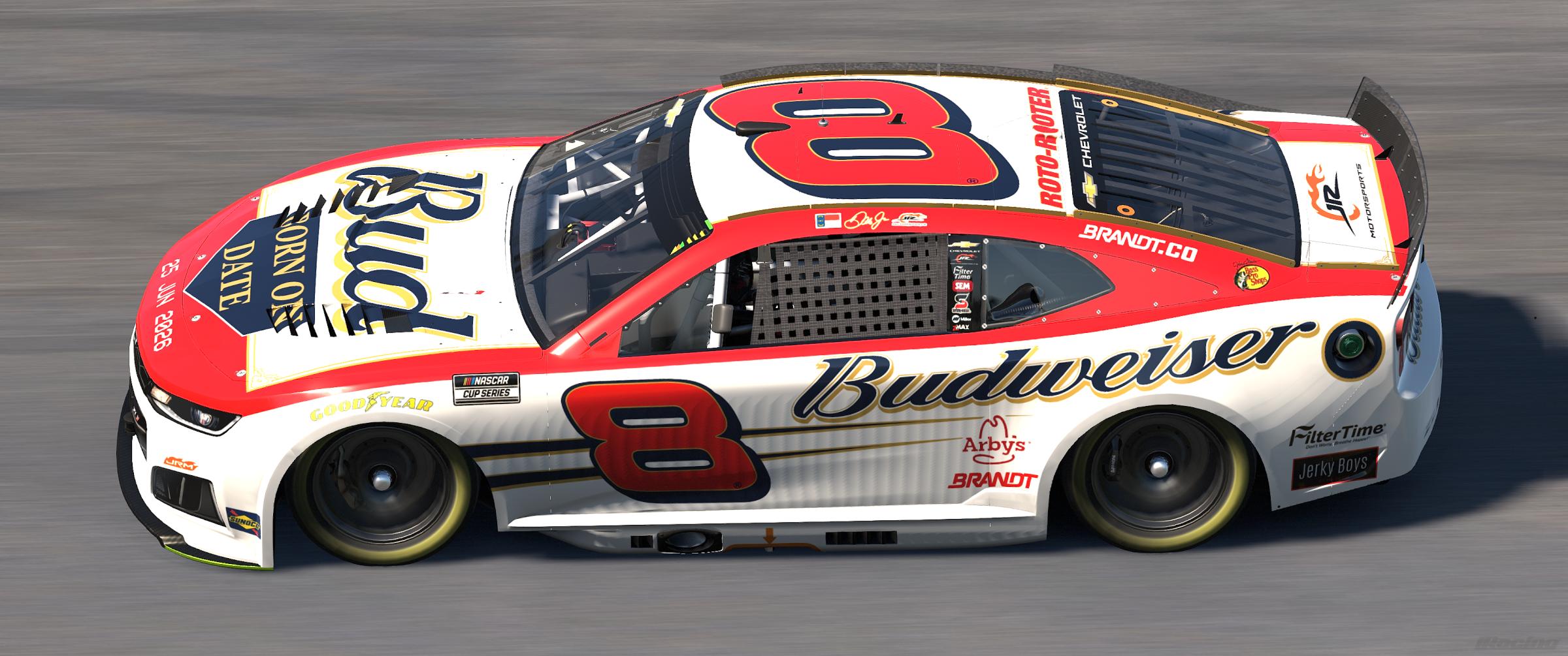 Preview of Fictional Dale Jr. #8 Budweiser Born On Date Camaro (2004 Version) by Guy Driggers