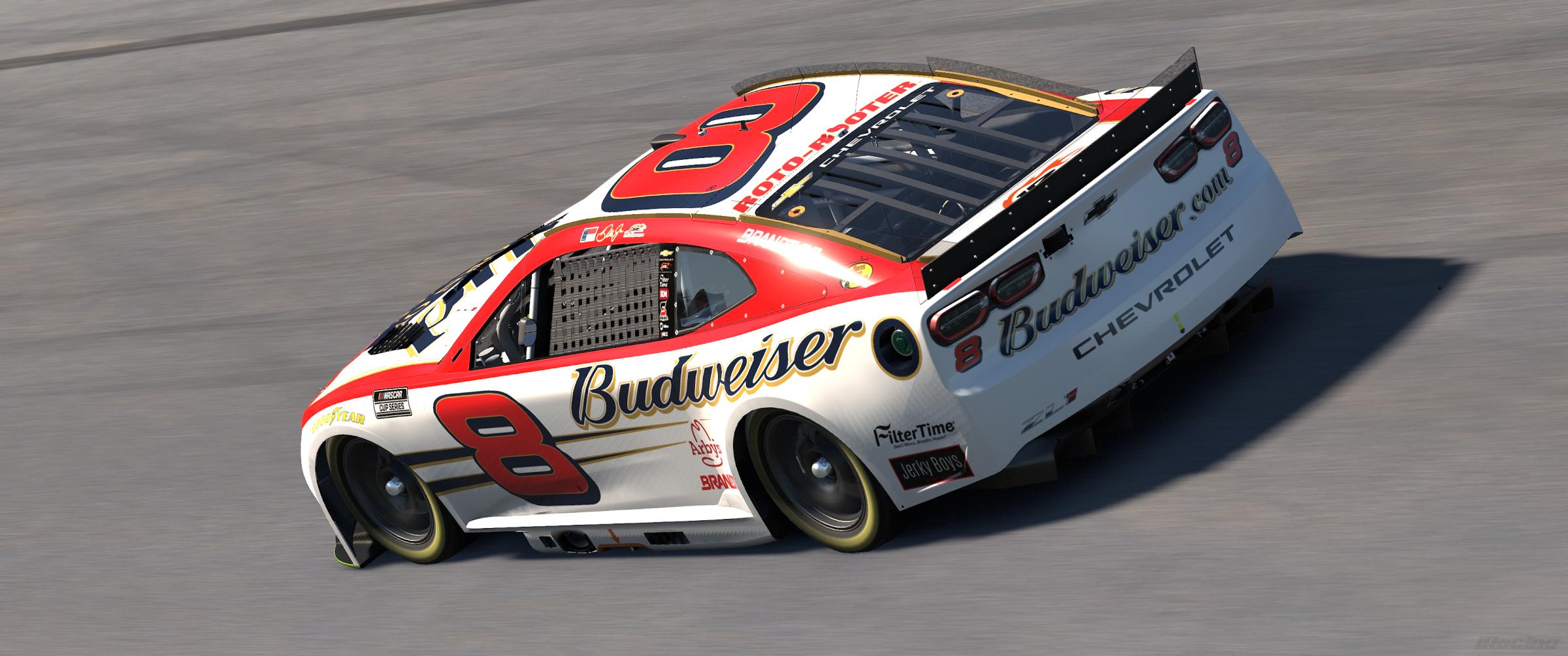 Preview of Fictional Dale Jr. #8 Budweiser Born On Date Camaro (2004 Version) by Guy Driggers
