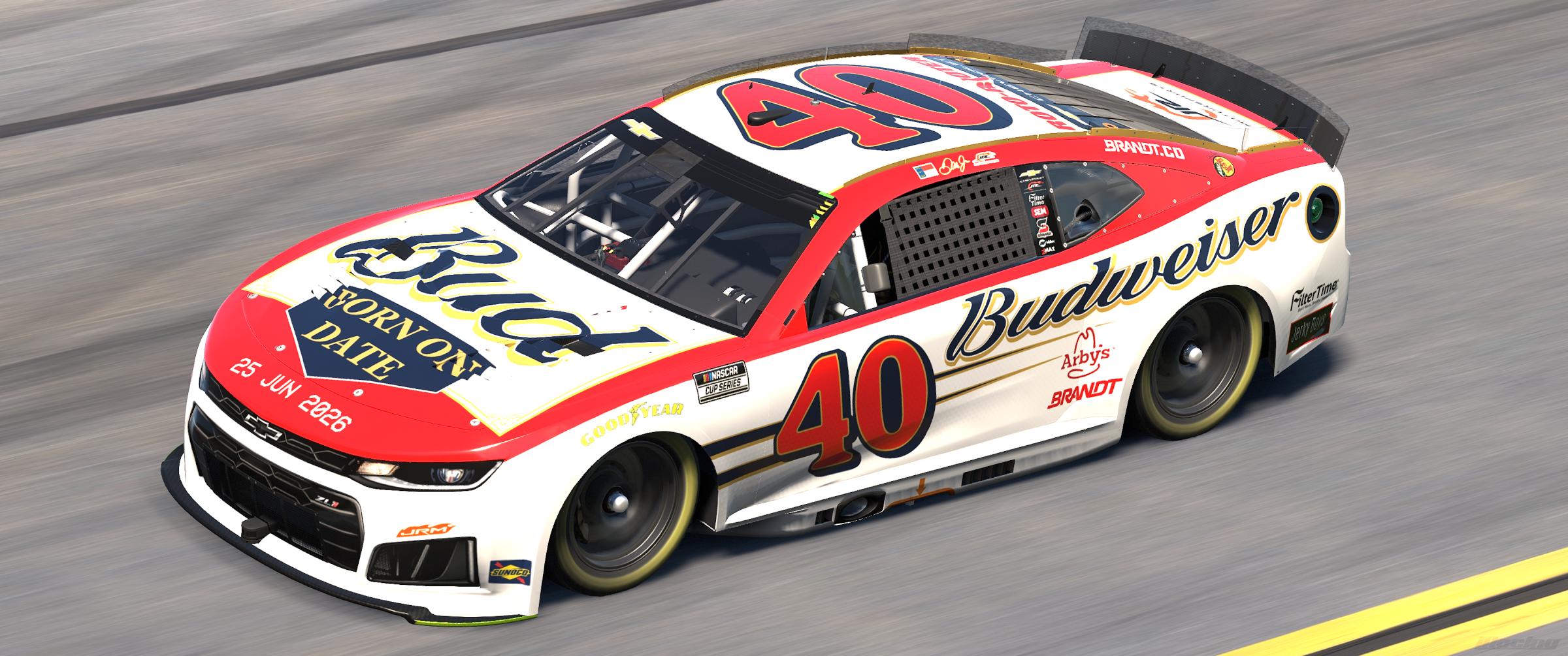 Preview of Fictional Dale Jr. #40 Budweiser Born On Date Camaro (2004 Version) by Guy Driggers